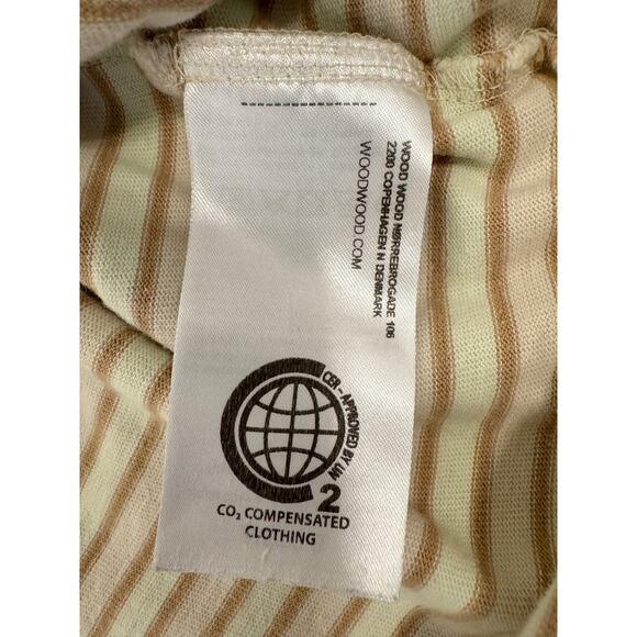 Wood Wood L Beige White Pink Crew Organic Athleisure Versatile Sporty Relaxed - Picture 6 of 9